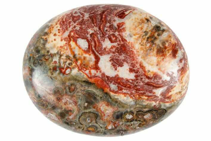 1.7" Polished Leopard Skin Jasper Pocket Stones - Photo 1